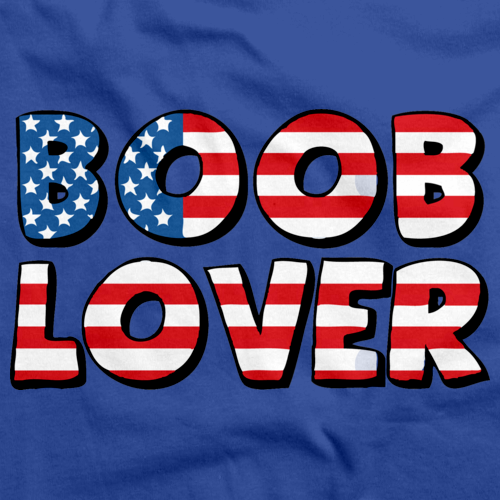 Boob Lover USA Royal Blue art preview