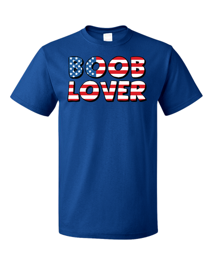 Standard Royal American Boob Lover - Raunchy Patriotism USA Pride Humor Funny T-shirt