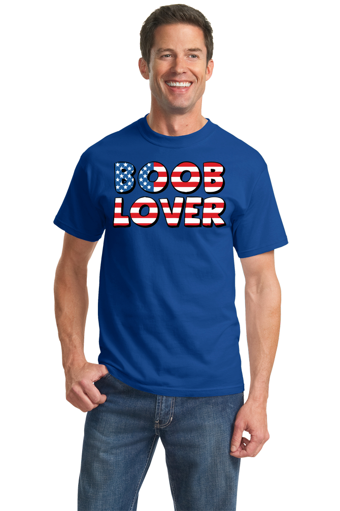 American Boob Lover - Raunchy Patriotism USA Pride Humor Funny T