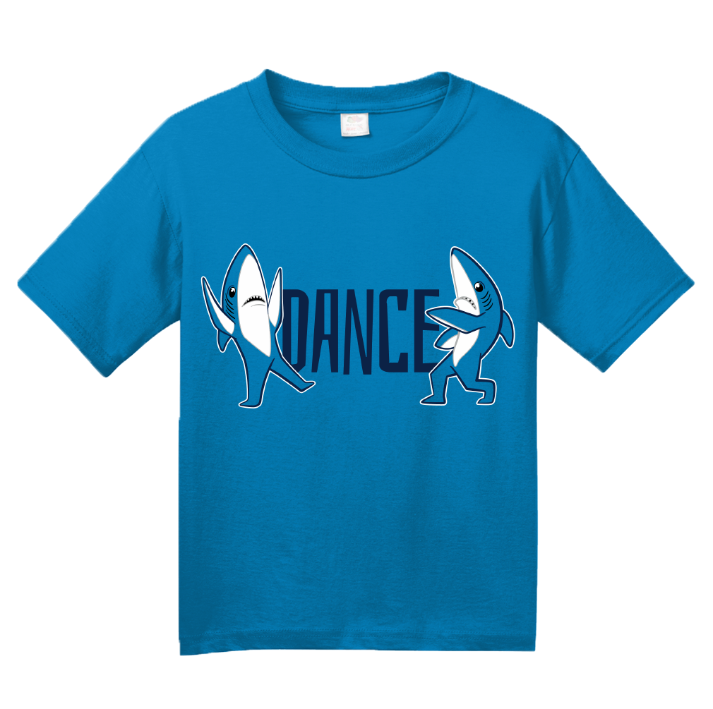Youth Aqua Blue Dance, Shark, DANCE! T-shirt