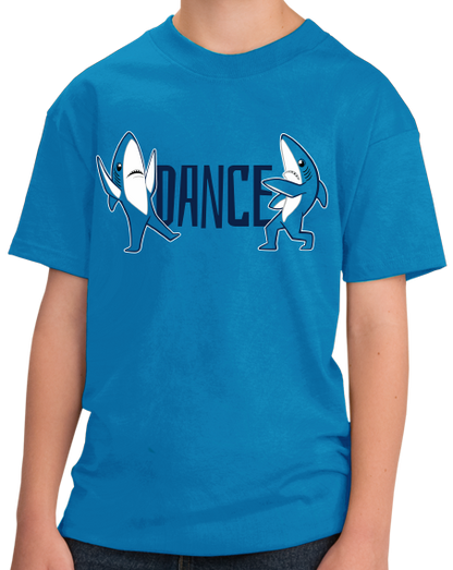 Youth Aqua Blue Dance, Shark, DANCE! T-shirt