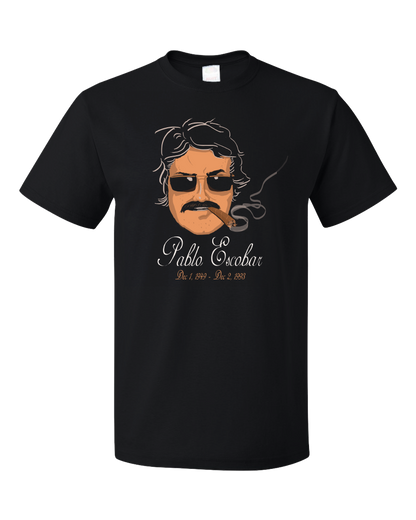 Standard Black Pablo Escobar - Scarface Narcos Columbian Drug Trade Cocaine T-shirt