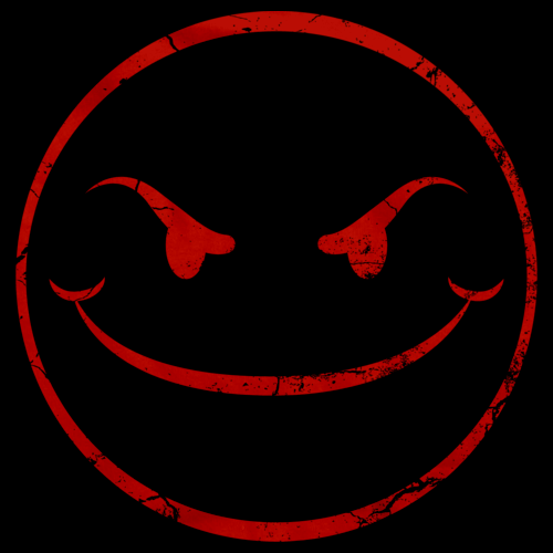 evil smiley face logo