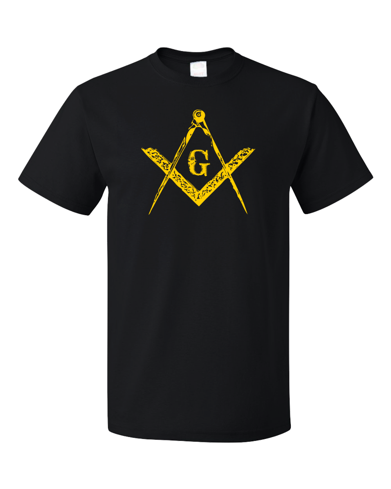 Standard Black FREEMASON SQUARE & COMPASS T-shirt