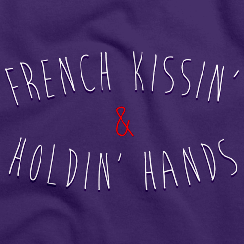 French Kissing and Holding Hands Purple art preview
