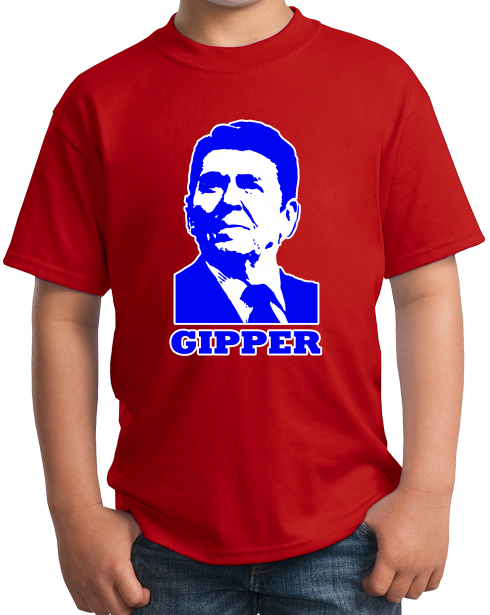 Youth Red Gipper - Ronald Reagan Republican Conservative Icon Cold War T-shirt
