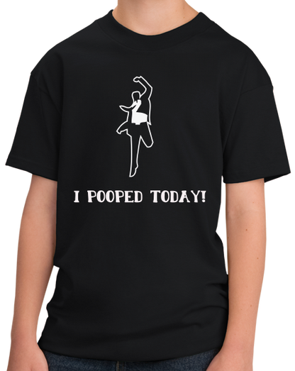 Youth Black I POOPED TODAY! T-shirt