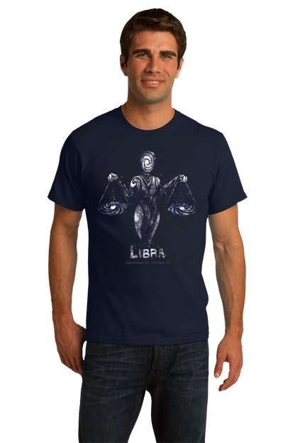 Standard Navy Star Sign: Libra - Horoscope Astrology Astrological Sign Scales T-shirt