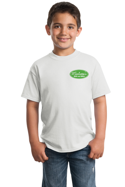 Youth White MERLOTTE'S BAR T-shirt