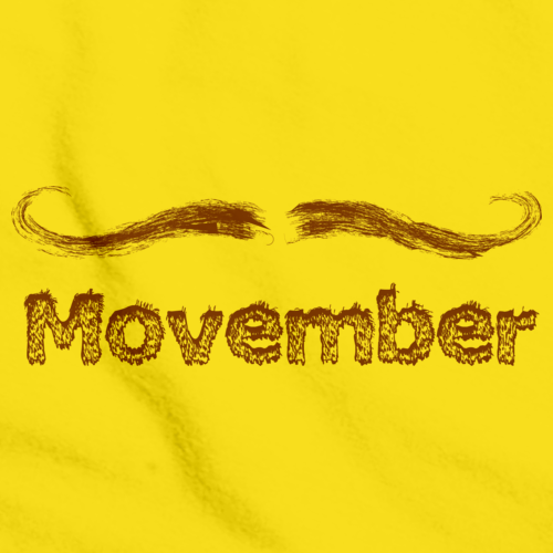 MOVEMBER MUSTACHE MONTH Yellow Art Preview