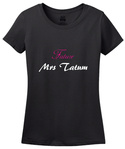 Ladies Black FUTURE MRS. TATUM T-shirt