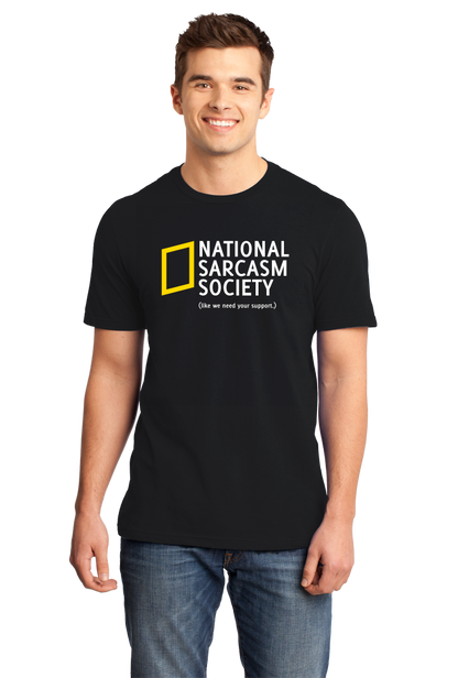 Standard Black National Sarcasm Society T-shirt