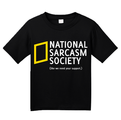 Youth Black National Sarcasm Society T-shirt