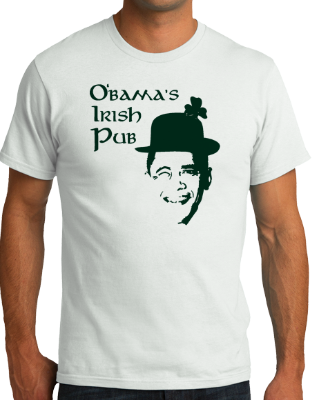 Standard White O'bama's Irish Pub T-shirt