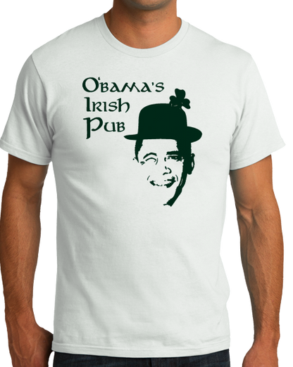 Standard White O'bama's Irish Pub T-shirt