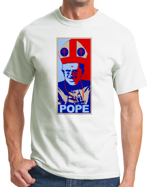 Standard White POPE (HOPE SPOOF) T-shirt