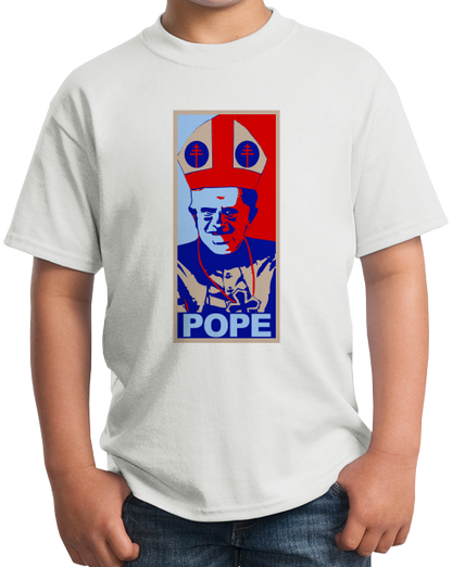 Youth White POPE (HOPE SPOOF) T-shirt