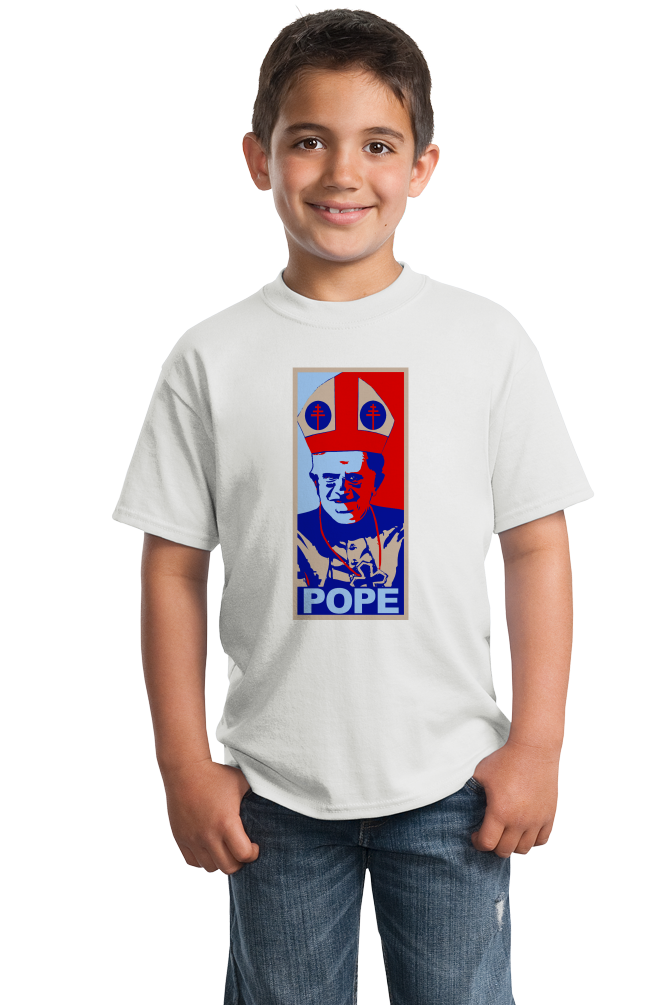 Youth White POPE (HOPE SPOOF) T-shirt