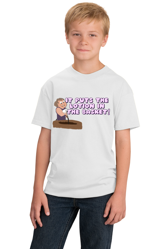 Youth White It Puts The Lotion On The Skin - Creepy, Adorable Horror Movie T-shirt