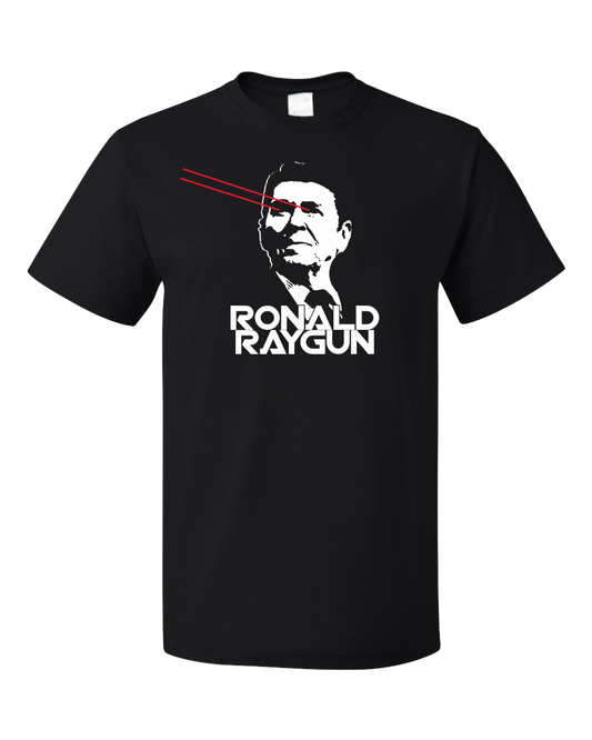 Standard Black Ronald Raygun - Funny Ronald Reagan Conservative Republican T-shirt