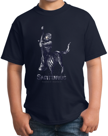 Youth Navy Star Sign: Sagittarius - Horoscope Astrology Astrological Archer T-shirt