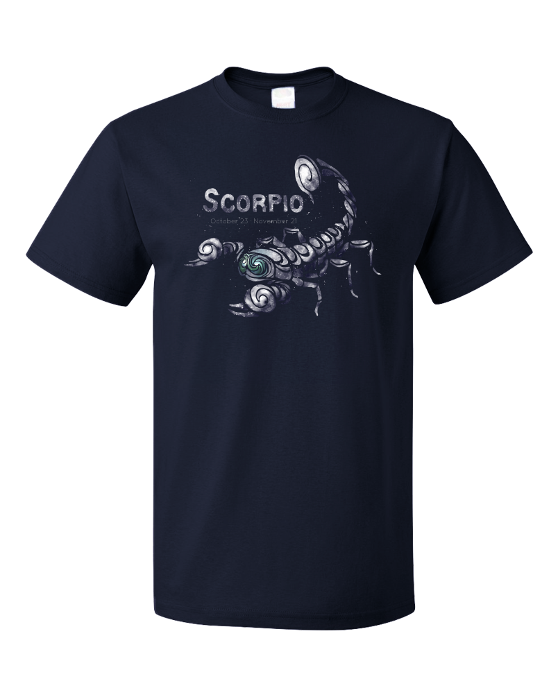Standard Navy Star Sign: Scorpio - Horoscope Astrology Astrological Scorpion T-shirt