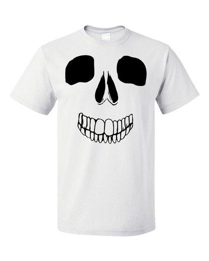 Standard White Skeleton Face - Skull Spooky Halloween Fun Silly Hipster T-shirt