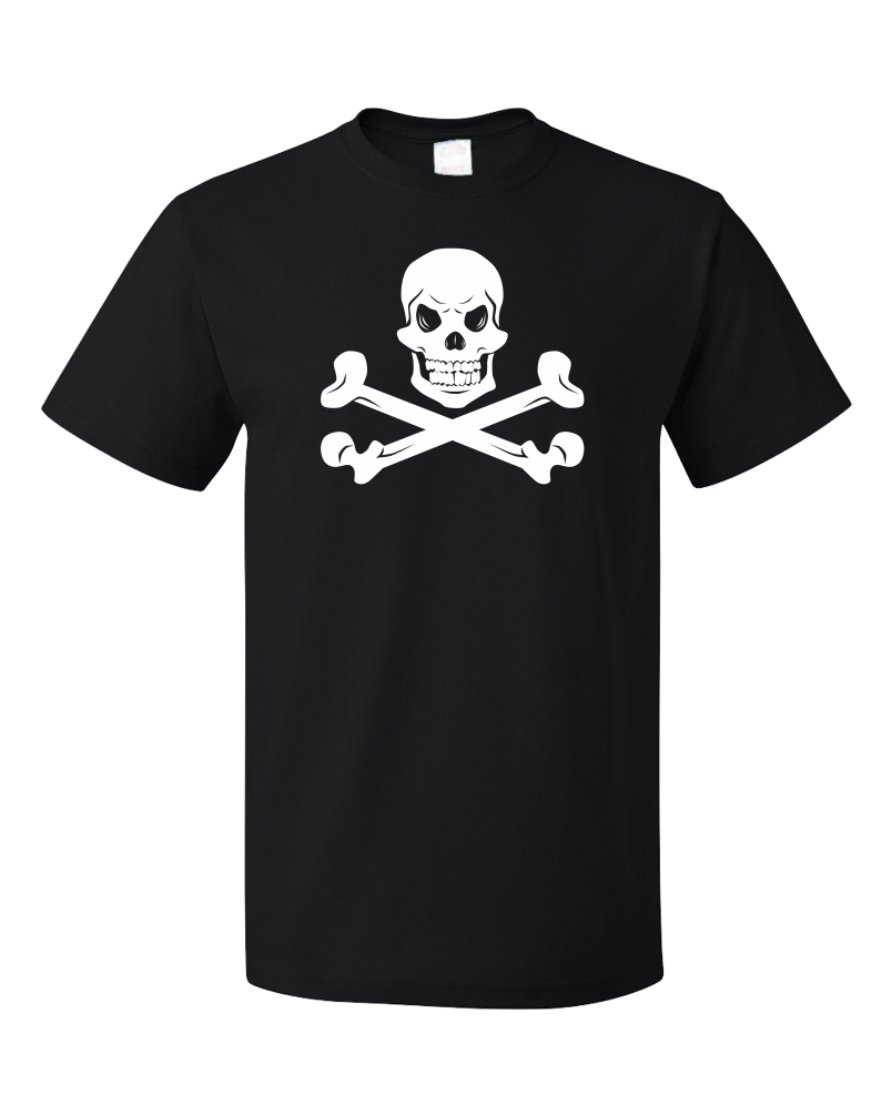 Unisex Black Skull & Crossbones - Pirate Biker Humor Silly Halloween Costume 