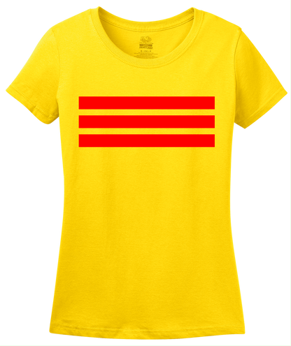 Ladies Yellow South Vietnam Flag - Saigon Pride Vietnam Republic Remember T-shirt