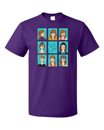 Standard Purple Mary Kate Wiles - Character Illustrations T-shirt