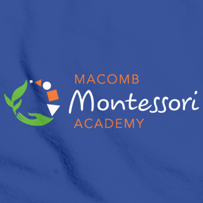 Macomb Montessori Academy Green, White, and Orange Logo Royal Art Preview