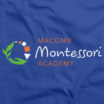 Macomb Montessori Academy Green, White, and Orange Logo Royal Art Preview