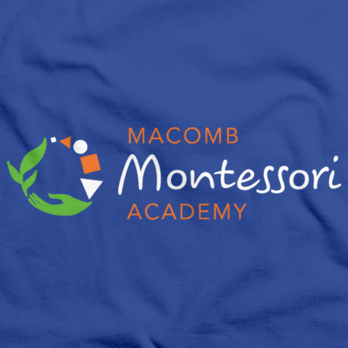 Macomb Montessori Academy Green, White, and Orange Logo Royal Art Preview