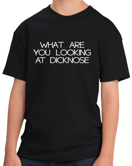 Youth Black Dicknose - Teen Wolf Homage 80s Movie T-shirt