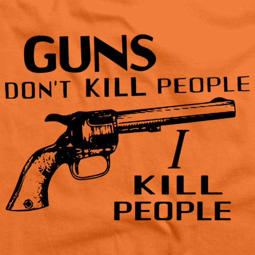 "Guns Don't Kill People | Happy Gilmore Homage  Orange art preview