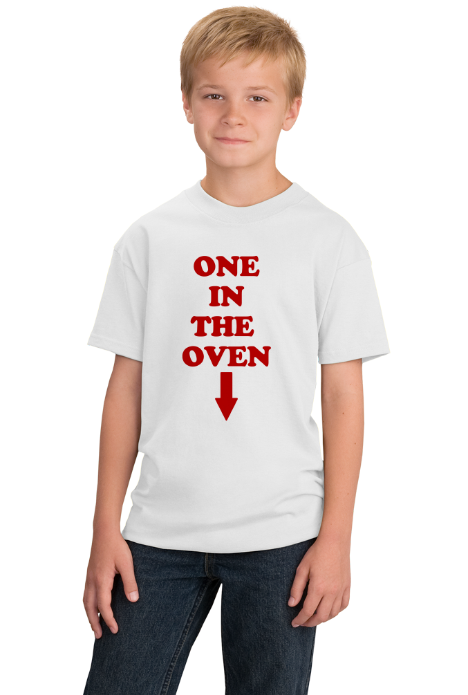 Youth White "One In The Oven" - Police Academy Homage Movie T-shirt