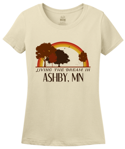 Ladies Natural Living the Dream in Ashby, MN | Retro Unisex  T-shirt