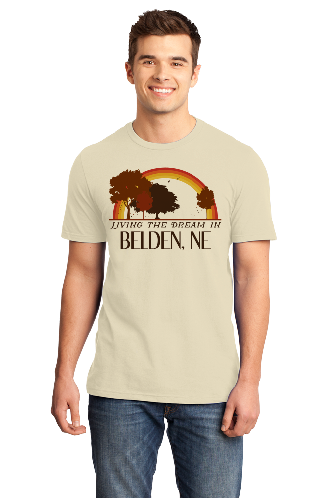 Standard Natural Living the Dream in Belden, NE | Retro Unisex  T-shirt