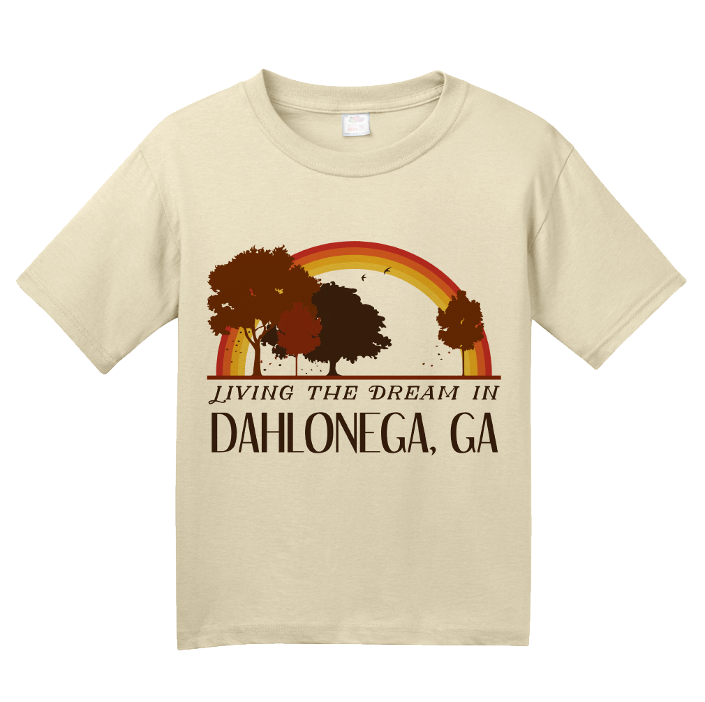 Youth Natural Living the Dream in Dahlonega, GA | Retro Unisex  T-shirt