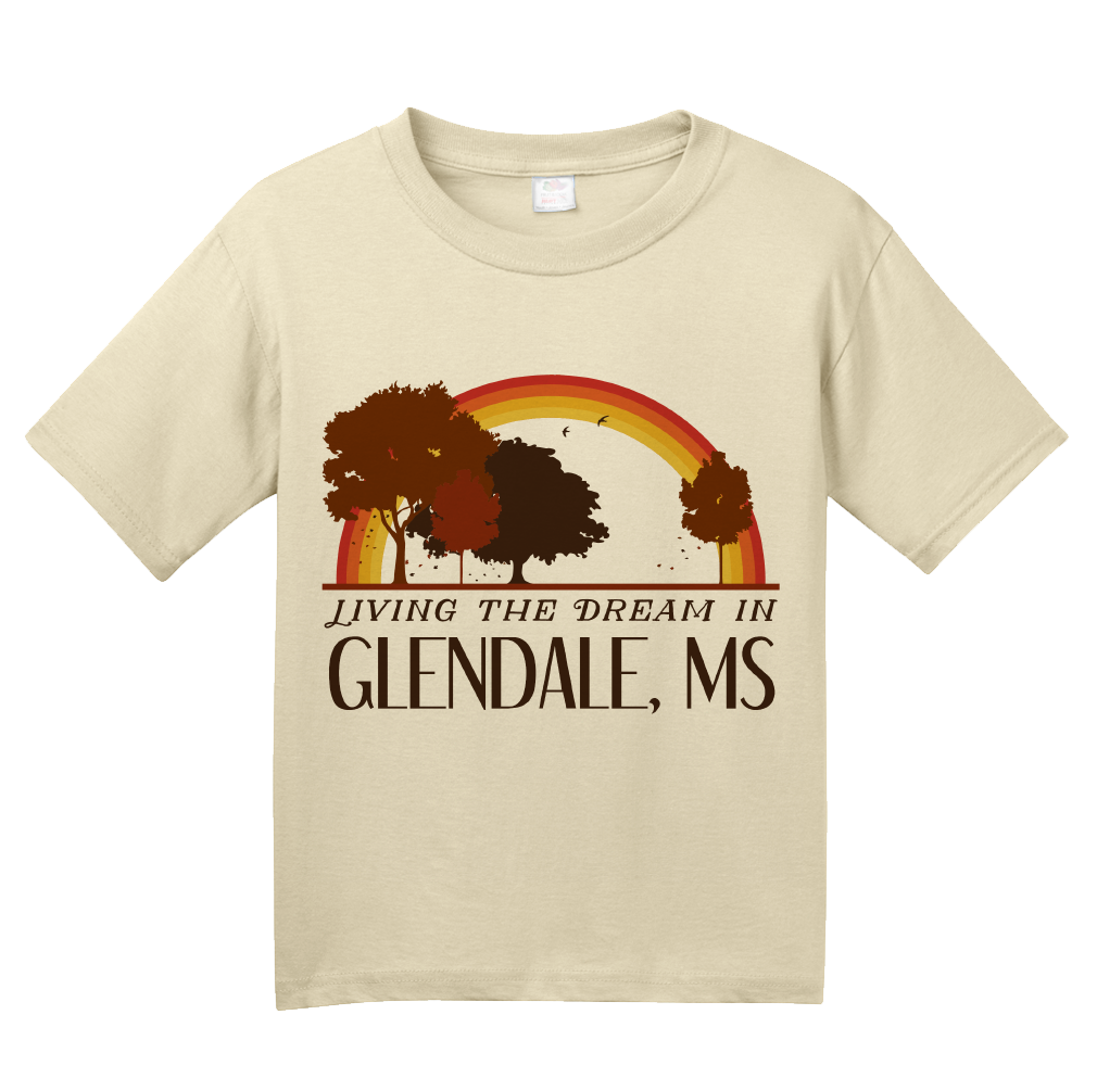 Youth Natural Living the Dream in Glendale, MS | Retro Unisex  T-shirt