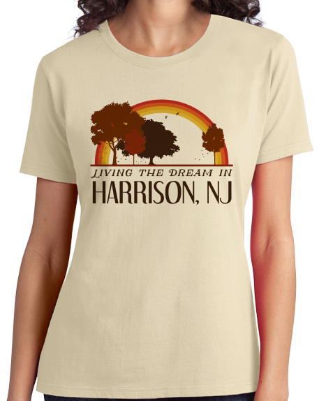 Ladies Natural Living the Dream in Harrison, NJ | Retro Unisex  T-shirt