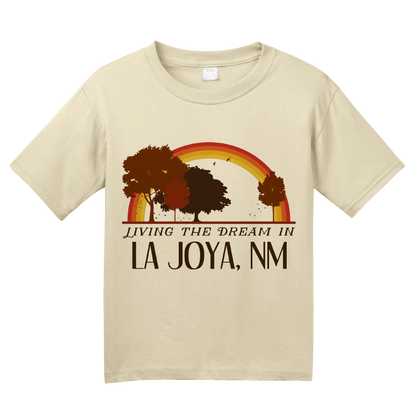 Youth Natural Living the Dream in La Joya, NM | Retro Unisex  T-shirt