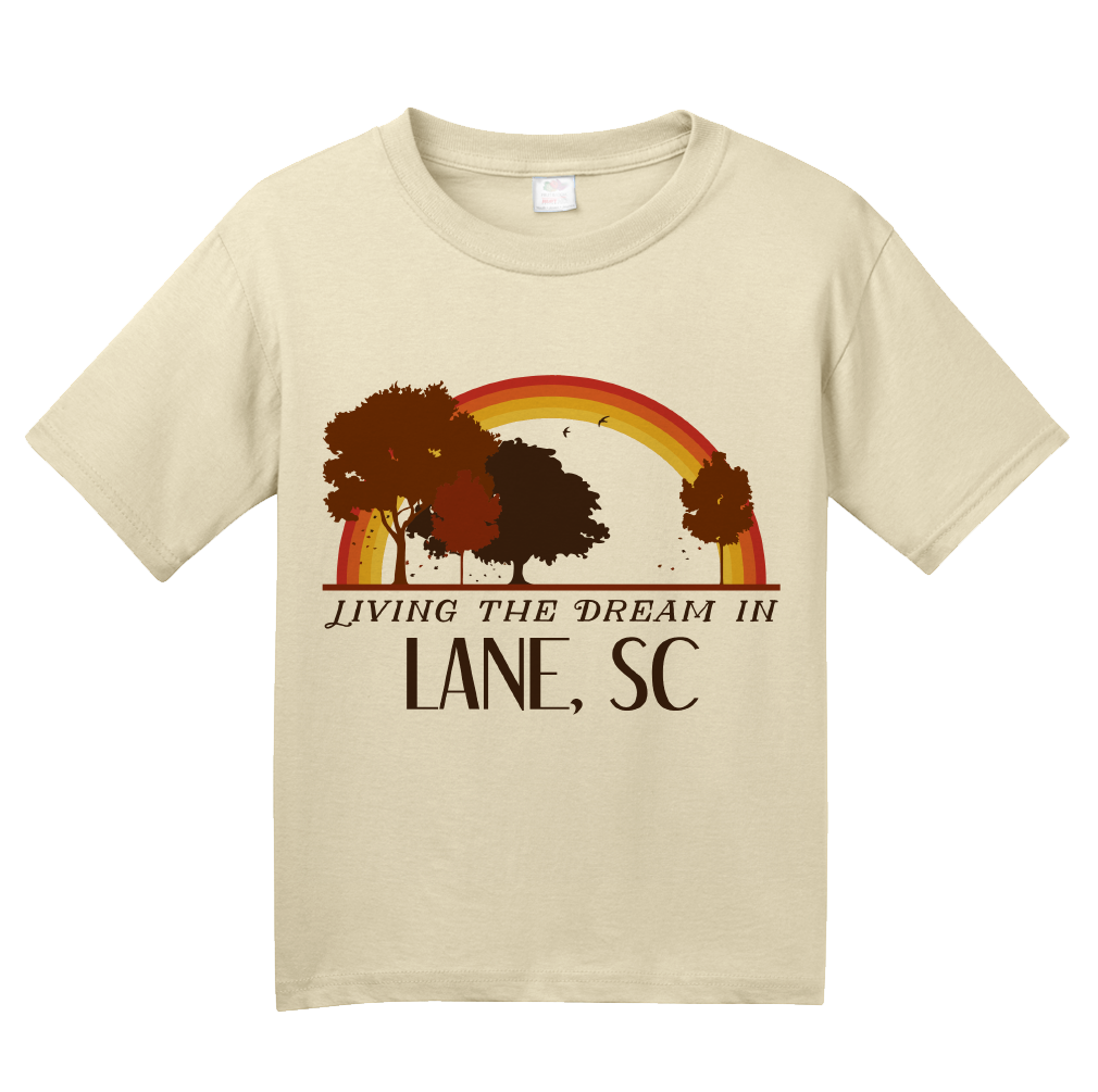 Youth Natural Living the Dream in Lane, SC | Retro Unisex  T-shirt