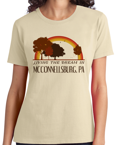 Ladies Natural Living the Dream in Mcconnellsburg, PA | Retro Unisex  T-shirt