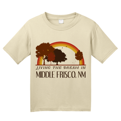 Youth Natural Living the Dream in Middle Frisco, NM | Retro Unisex  T-shirt