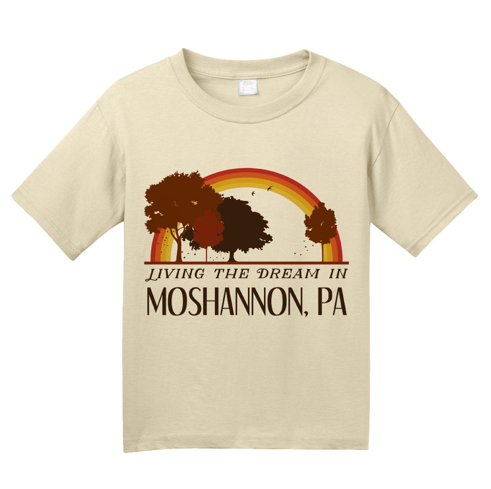Youth Natural Living the Dream in Moshannon, PA | Retro Unisex  T-shirt