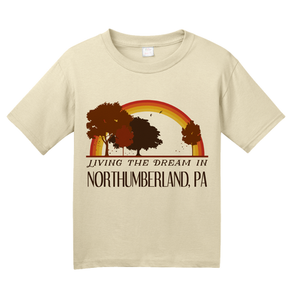 Youth Natural Living the Dream in Northumberland, PA | Retro Unisex  T-shirt