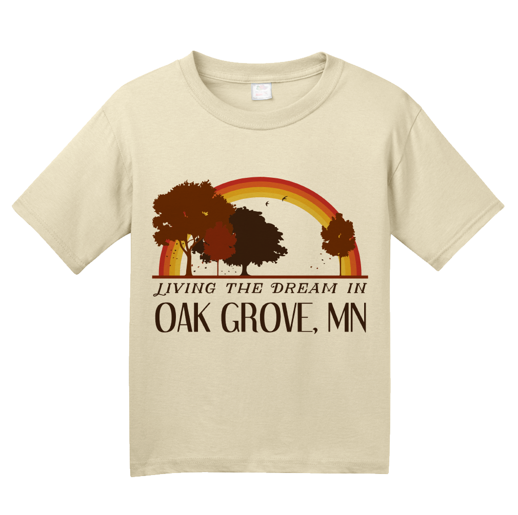Youth Natural Living the Dream in Oak Grove, MN | Retro Unisex  T-shirt