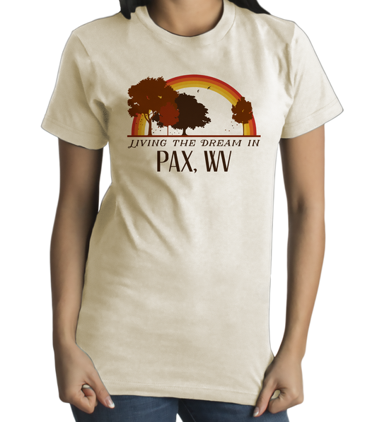 Standard Natural Living the Dream in Pax, WV | Retro Unisex  T-shirt