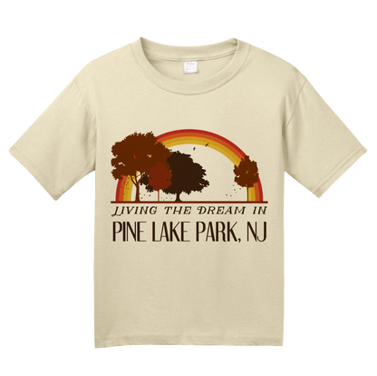 Youth Natural Living the Dream in Pine Lake Park, NJ | Retro Unisex  T-shirt